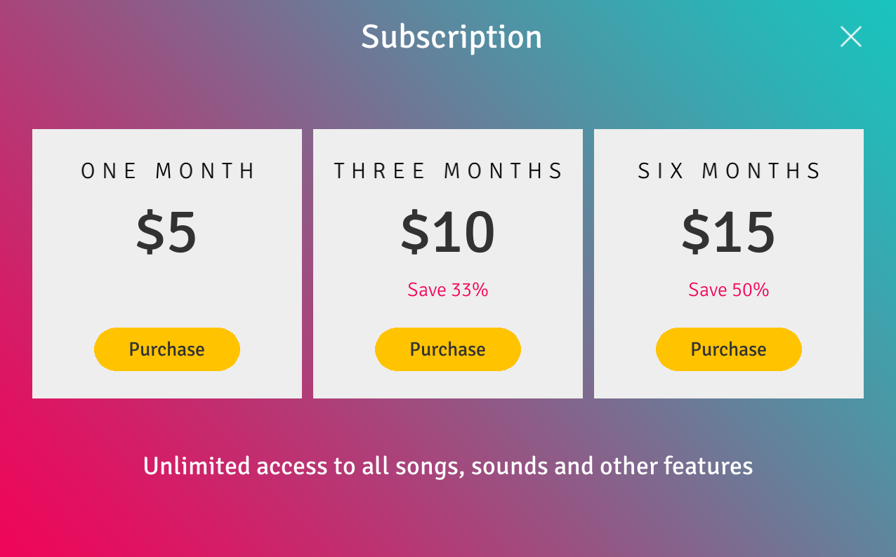 piano 3d subscription screen