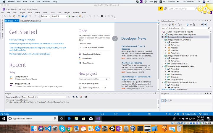 developing with visual studio on a mac